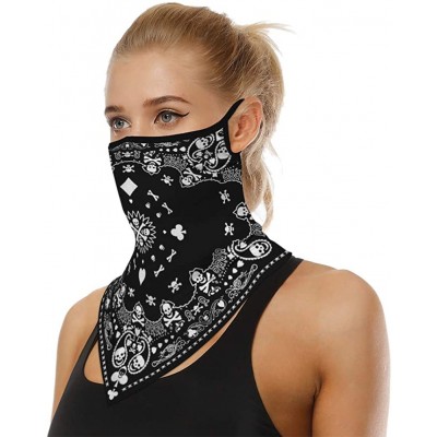 Balaclavas Men Women Ear Loops Face Scarf Neck Gaiters Bandana Mask Balaclava for Dust Wind - 26 - C4198UZ8K8R $10.82