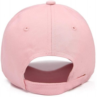 Baseball Caps Leisure Outdoor Top Level Baseball Cap Men Women - Classic Adjustable Plain Hat - Pink - CM18X6QZ89N $10.13