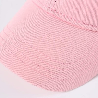 Baseball Caps Leisure Outdoor Top Level Baseball Cap Men Women - Classic Adjustable Plain Hat - Pink - CM18X6QZ89N $10.13