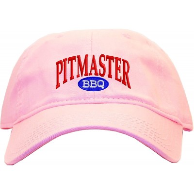 Baseball Caps Pitmaster Embroidered Pro Sport Baseball Cap - Pink - C617XDARI79 $21.56