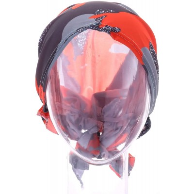 Skullies & Beanies Women Chemo Headscarf Pre Tied Hair Cover for Cancer - Red Camouflage - CO198KNQK03 $14.19