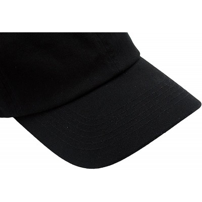 Baseball Caps Baseball Cap Men Women-Cotton Dad Hat Plain - Black - CC12MYV8OP2 $8.37