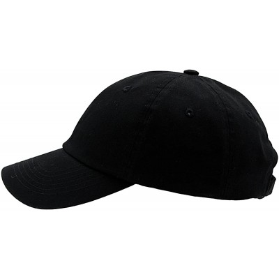 Baseball Caps Baseball Cap Men Women-Cotton Dad Hat Plain - Black - CC12MYV8OP2 $8.37