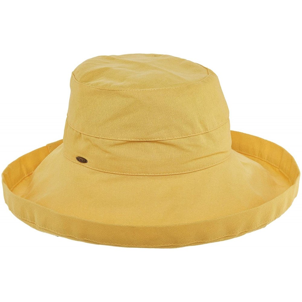 Sun Hats Women's Cotton Hat with Inner Drawstring and Upf 50+ Rating - Banana - CX1130G370D $35.14