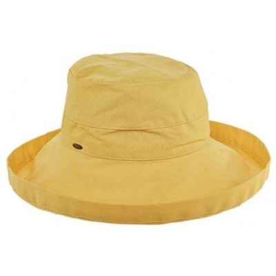 Sun Hats Women's Cotton Hat with Inner Drawstring and Upf 50+ Rating - Banana - CX1130G370D $35.14