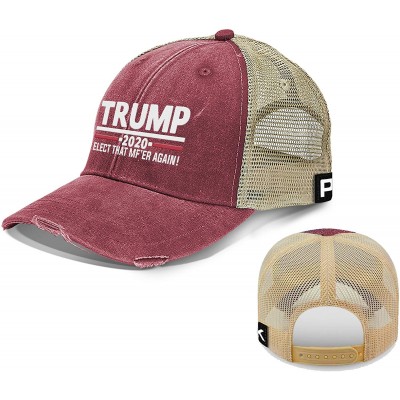 Baseball Caps Trump 2020 Hat- That Again Trucker Hat - Trump Hat - Nautical Red - C418ULZ8I6Q $36.73