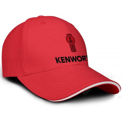 Baseball Caps W900-Trucks Baseball Cap for Men Novel Adjustable Mesh Hat Dad Strapback Hats - Red-3 - CI18AHCDSLK $21.65