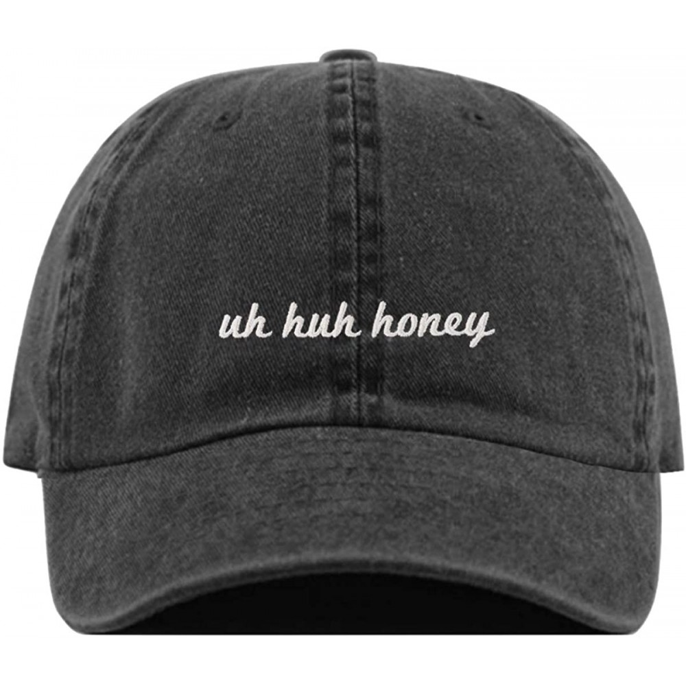 Baseball Caps Uh Huh Honey Baseball Hat- Embroidered Dad Cap- Unstructured Soft Cotton- Adjustable Strap Back (Multiple Color...