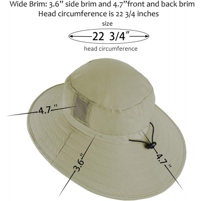 Sun Hats Sun Hat Wide Brim Fishing Boonie Cap Safari Hat for Women Hiking - Olive - CT180HYD7DH $14.73