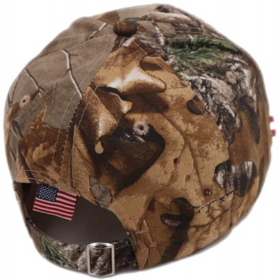 Baseball Caps Donald Trump Hat 2020 Keep America Great KAG MAGA with USA Flag 3D Embroidery Hat - Camo - CZ18WR6RUX2 $11.78