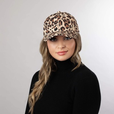 Baseball Caps Unisex One Size Fits Most Fashion Trend Fabric Adjustable Baseball Cap - Leopard Print - C718WZQO5W4 $17.75