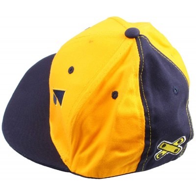 Baseball Caps Women Men Snapback Hats-Patchwork Solid Color Flat Bill Baseball Cap - 05-blue+yellow - CX18LI3CY7I $7.96