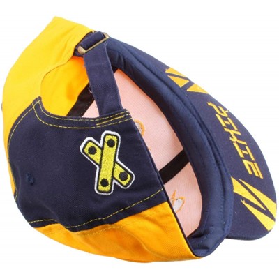 Baseball Caps Women Men Snapback Hats-Patchwork Solid Color Flat Bill Baseball Cap - 05-blue+yellow - CX18LI3CY7I $7.96