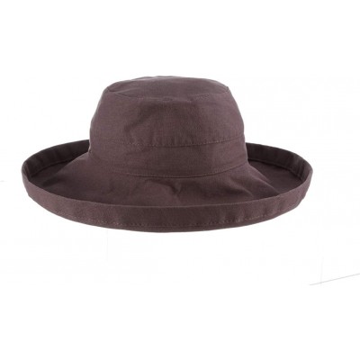 Sun Hats Women's Cotton Hat with Inner Drawstring and Upf 50+ Rating - Charcoal - C211HYU9BSN $27.35