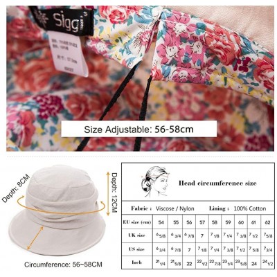 Bucket Hats Womens Bucket Sun Hat UPF 50 Chin Strap Adjustable Breathable - Navy69027 - CZ18QACWKNH $21.81