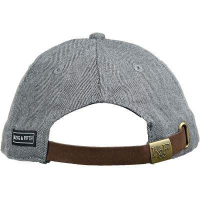 Baseball Caps Baseball King Fifth Navy Grey - Navy Grey Tweed - CJ18CHH78QM $17.37