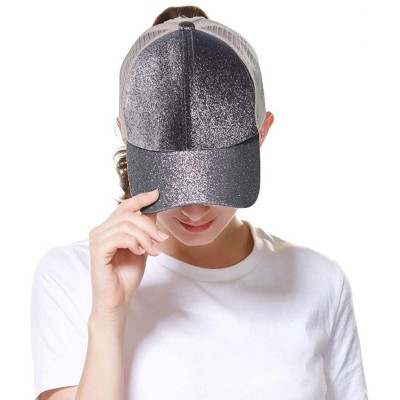 Baseball Caps Ponytail Baseball Cap for Women- Baseball Cap High Ponytail Hat for Women- Adjustable - C718QWMZAL4 $13.13