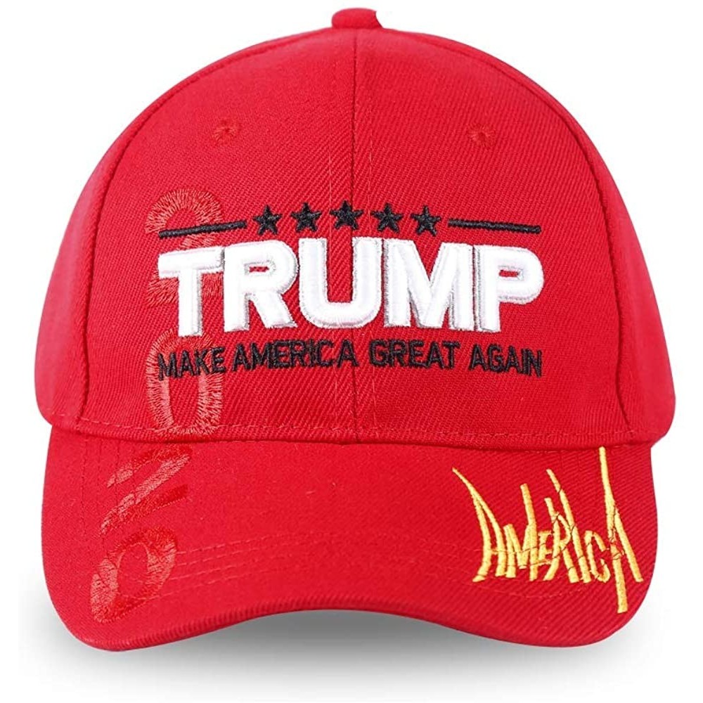 Baseball Caps Make America Great Again Baseball Cap-Adjustable Trump Hat 3D Embroidery Trump Ball Caps for Men and Women - Re...