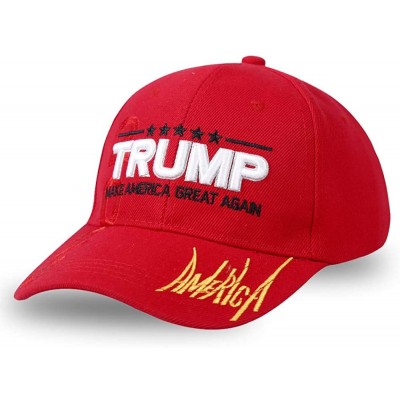 Baseball Caps Make America Great Again Baseball Cap-Adjustable Trump Hat 3D Embroidery Trump Ball Caps for Men and Women - Re...