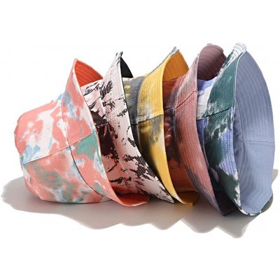 Bucket Hats Reversible Cotton Bucket Hat Multicolored Fisherman Cap Packable Sun Hat - Style 12 - CC197ZRALSO $13.72