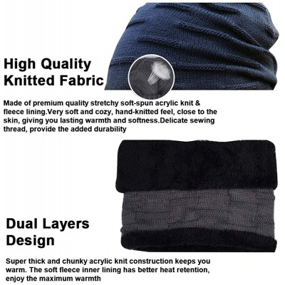 Skullies & Beanies Winter Beanie Fashion Fleece - Style-2 Black - CS18Z9G69K3 $8.09