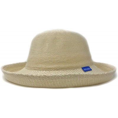 Sun Hats Women's Petite Victoria Sun Hat - Ultra-Lightweight- Broad Brim- Petite Style- Designed in Australia - Natural - CC1...