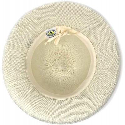 Sun Hats Women's Petite Victoria Sun Hat - Ultra-Lightweight- Broad Brim- Petite Style- Designed in Australia - Natural - CC1...