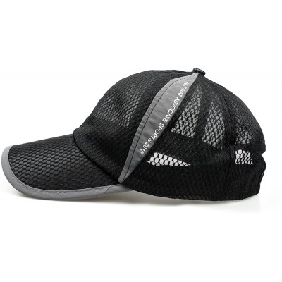 Baseball Caps Lightweight Breathable Outdoor Baseball Fishing - Black - C118DYSUE6E $8.12